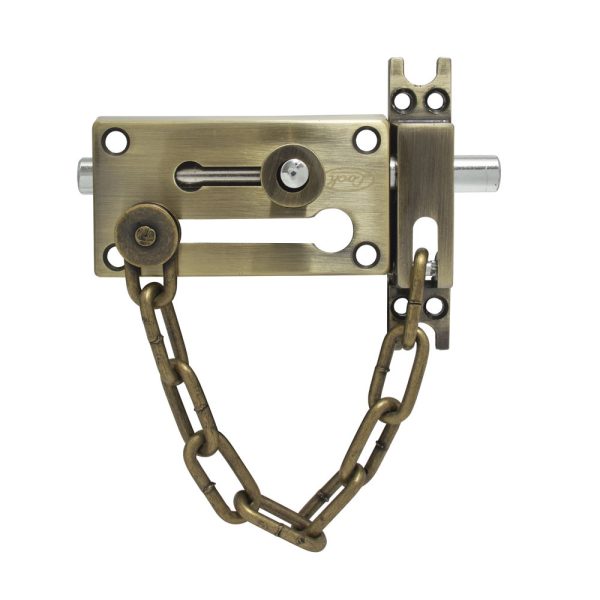 L048LAB.jpg L048LAB - Pasador de sobreponer de cadena latón antiguo Lock