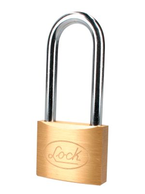 L20L50EB - Candado de latón largo 50 mm, llave estándar Lock