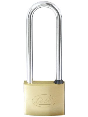 L20X50EB - Candado de latón extra largo 50 mm, llave estándar Lock