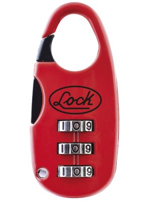L21M20PT - Candado de combinación programable para maleta 25 mm, color rojo Lock