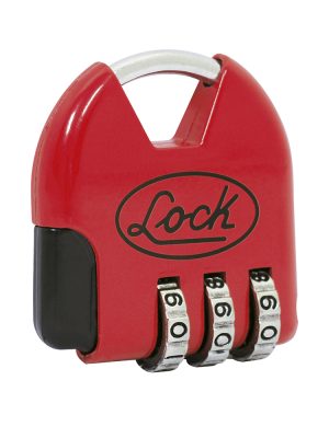 L21M36 - Candado de combinación programable para maleta, rojo, 36 mm Lock