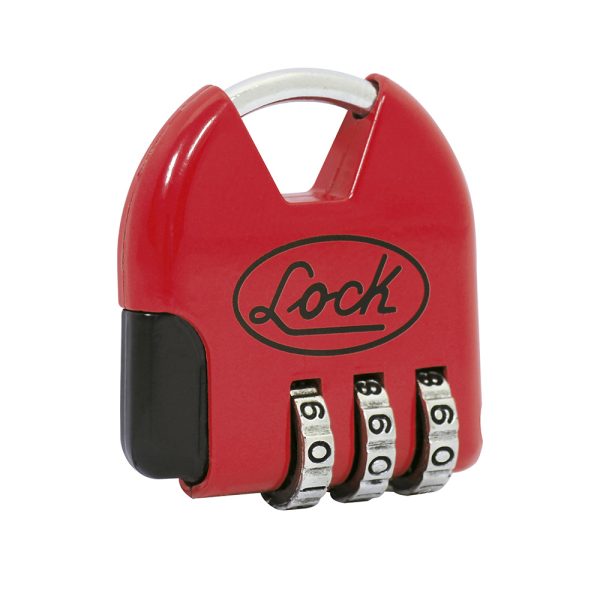 L21M36.jpg L21M36 - Candado de combinación programable para maleta, rojo, 36 mm Lock