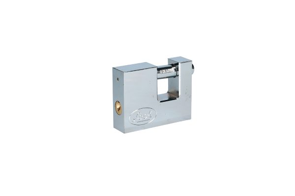 L22C70ECSB.jpg L22C70ECSB - Candado de acero para cortina metálica 70 mm, cromo satinado, llave estándar Lock