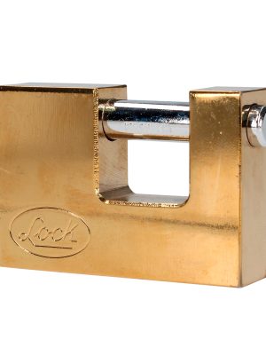 L22C70ELBB.jpg L22C70ELBB - Candado de acero para cortina metálica, latón brillante, 70 mm, llave estándar Lock