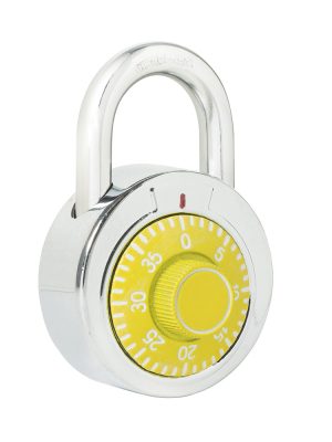 L26S50AMB - Candado de combinación de disco, amarillo, 50 mm Lock