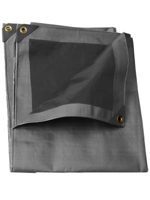 L4X6 - Lona de polietileno para uso rudo color gris, 4 x 6 m Urrea