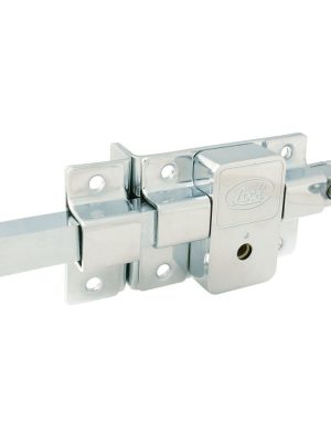 L580ICB - Cerradura de barra fija función izquierda, cromo brillante, llave tetra, en caja Lock