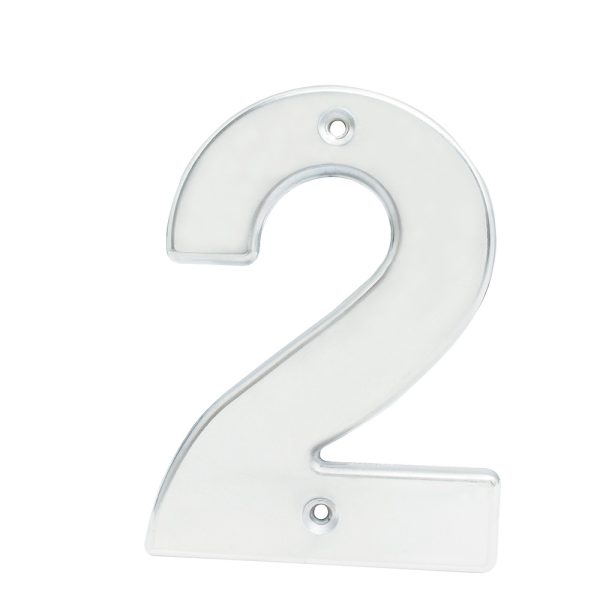 L602C - Número 2 bold 4" níquel satinado Lock