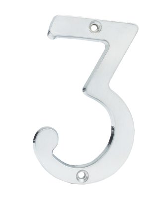 L6803CS - Número 3 slim 4" níquel satinado Lock