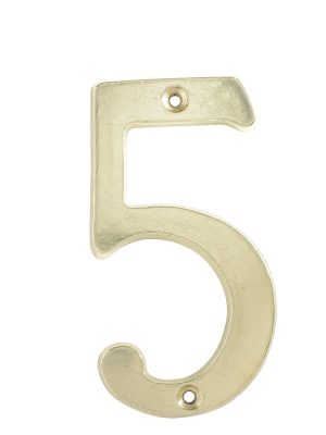 L6805LB.jpg L6805LB - Número 5 slim 4" latón brillante Lock