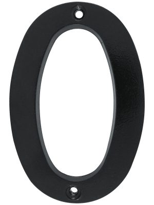 L680N - Número 0 slim 4" negro Lock