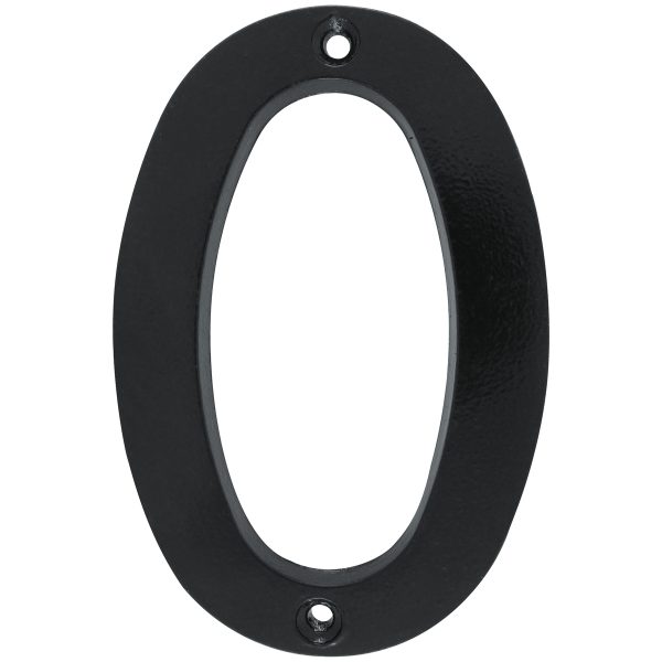L680N - Número 0 slim 4" negro Lock