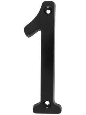 L681N - Número 1 slim 4" negro Lock