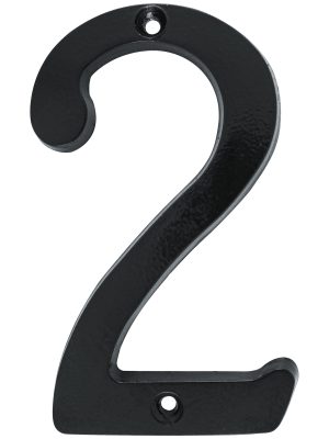 L682N - Número 2 slim 4" negro Lock