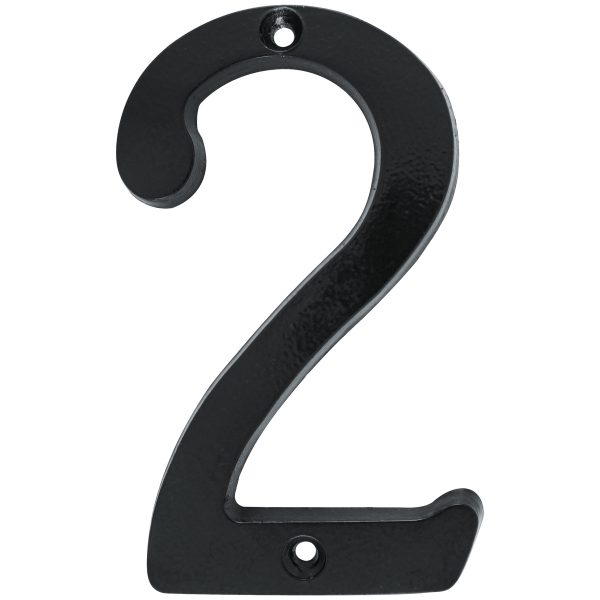 L682N - Número 2 slim 4" negro Lock