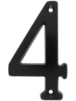 L684N - Número 4 slim 4" negro Lock