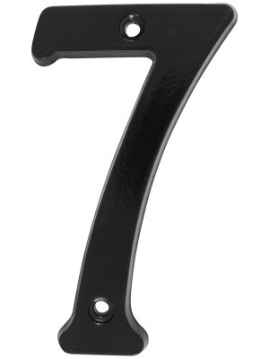 L687N - Número 7 slim 4" negro Lock