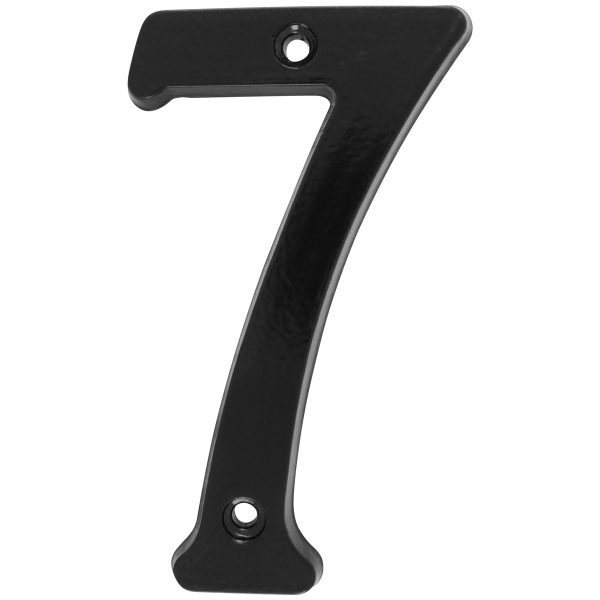 L687N - Número 7 slim 4" negro Lock