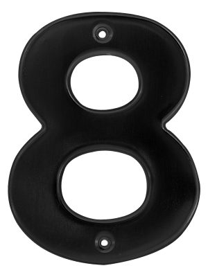 L68N - Número 8 bold 4" negro Lock