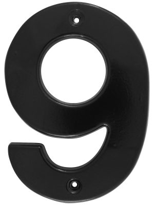 L69N - Número 9 bold 4" negro Lock