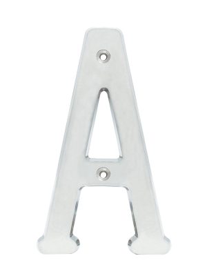 L701ACS - Letra A slim 4" níquel satinado Lock