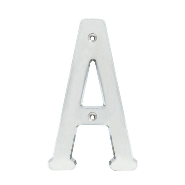 L701ACS - Letra A slim 4" níquel satinado Lock