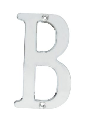 L701BCS - Letra B slim 4" níquel satinado Lock