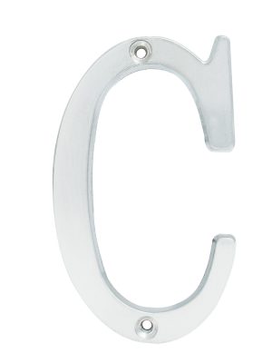 L701CCS - Letra C slim 4" níquel satinado Lock