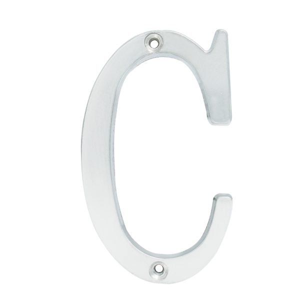 L701CCS - Letra C slim 4" níquel satinado Lock