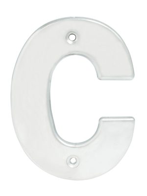 L70CC - Letra C bold 4" cromo satinado Lock