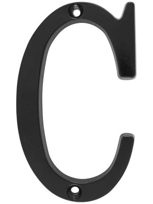 L71CN - Letra C slim 4" negro Lock