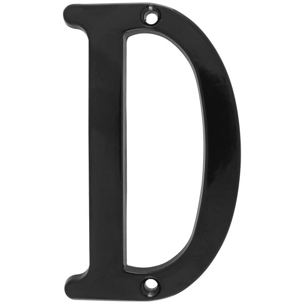 L71AN - Letra A slim 4" negro Lock