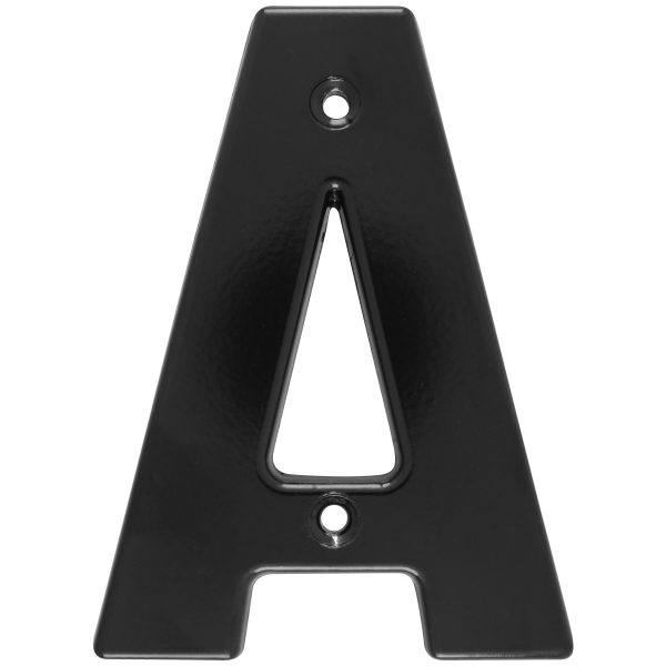 L7AN - Letra A bold 4" negro Lock