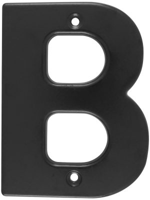 L7BN - Letra B bold 4" negro Lock