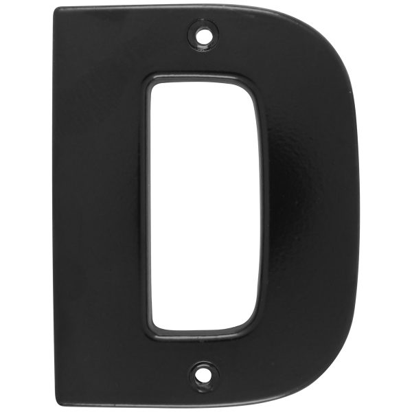 L7DN - Letra D bold 4" negro Lock