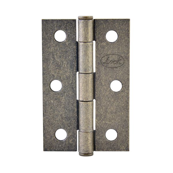 LBA15LA.jpg LBA15LA - Bisagra alargada perno remachado de acero latón antiguo 1.5" x 1.46" Lock