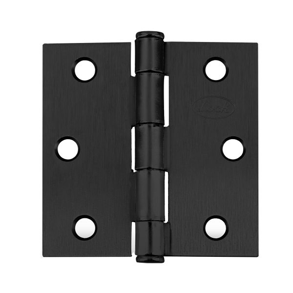 LBC30B - Bisagra cuadrada perno suelto de acero negro 3" x 3" Lock