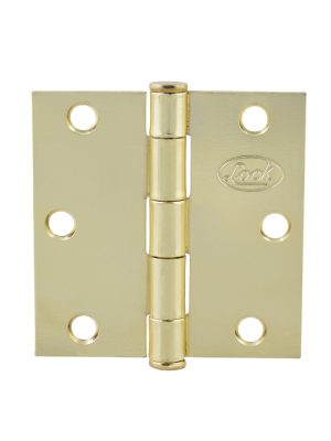 LBC30LB.jpg LBC30LB - Bisagra cuadrada perno suelto de acero latón brillante 3" x 3" Lock