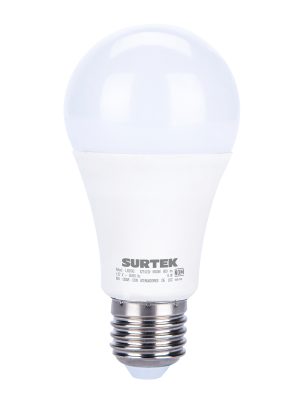 LBD9C - Lámpara de LED tipo bulbo A19, 9 W luz de día con sensor crepuscular Surtek
