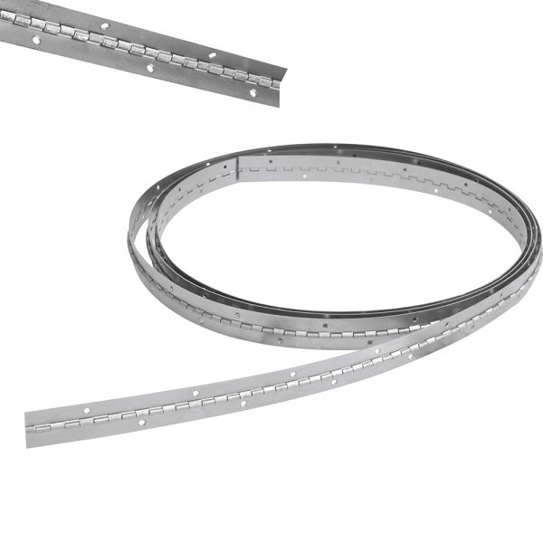 LBP2H - Bisagra piano barrenadas 1-1/4" x 1 m, natural, en caja Lock