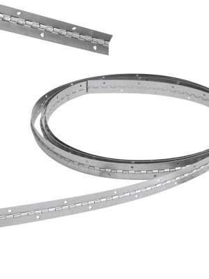 LBP33H - Bisagra piano barrenadas 1-1/2" x 3.5 m, natural, en caja Lock