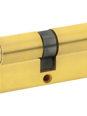 LC60ELB.jpg LC60ELB - Cilindro europeo 60 mm función doble, latón brillante, llave estándar, en caja Lock