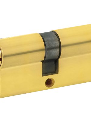 LC60QLB.jpg LC60QLB - Cilindro europeo 60 mm función doble, latón brillante, llave de puntos, en caja Lock