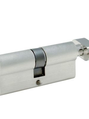 LCM70QNS.jpg LCM70QNS - Cilindro europeo 70 mm función sencilla, níquel satinado, llave de puntos, en caja Lock