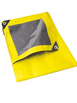 LE6X12A.jpg LE6X12A - Lona de polietileno color amarillo con fondo plata, 6 x 12 m Foy