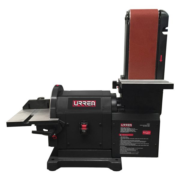LE834 - Lijadora de banda 4" x 36" y disco estacionaria 8" 3/4 HP 120 V Urrea