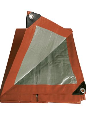 LEM4X5R.jpg LEM4X5R - Lona de polietileno color rojo con fondo plata, 4 x 5 m Foy