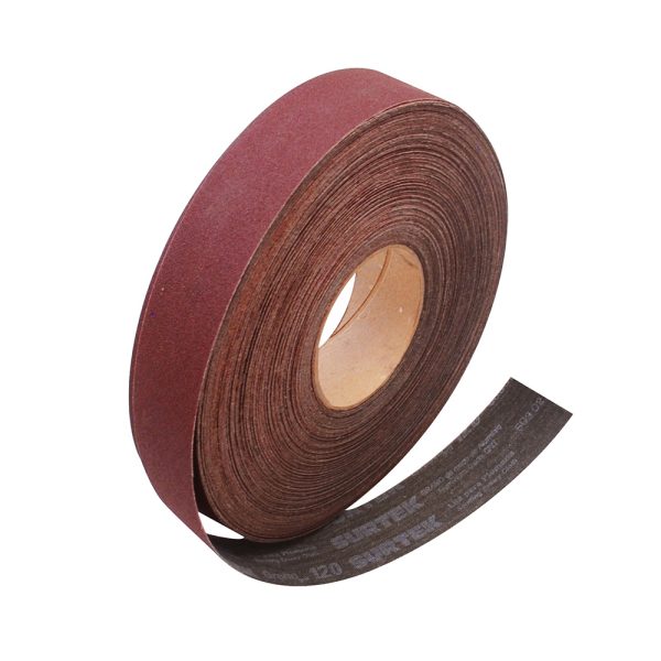 LR5120 - Lija en rollo para plomero 1-1/2 x 5 m, grano 120 Surtek