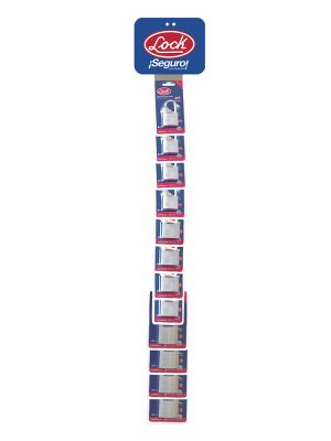 LTIM22L.jpg LTIM22L - Tira de impulso con candados de acero horquilla larga 8 x 100 cm, 19 piezas Lock