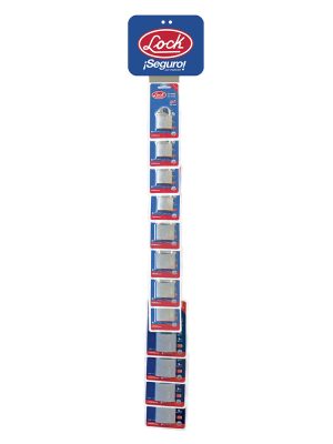 LTIM22S.jpg LTIM22S - Tira de impulso con candados de acero horquilla corta 8 x 100 cm, 19 piezas Lock